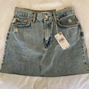 Mango Hailey Denim Mini Skirt- BRAND NEW W TAGS. size small